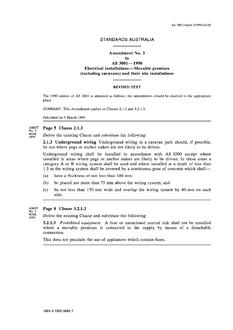 AS 3001-1990 AMDT 3 AS 3001-1990 AMDT 3