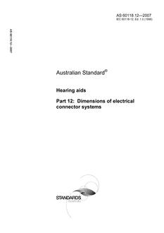 AS 60118.12-2007 AS 60118.12-2007