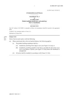 AS 4200.2:2017 Amd 1:2018 AS 4200.2:2017 Amd 1:2018