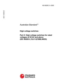 AS 60265.2-2005 AS 60265.2-2005