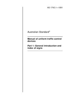 AS 1742.1-1991 AS 1742.1-1991