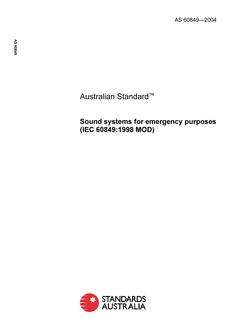 AS 60849-2004 AS 60849-2004