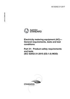 AS 62052.31:2017 AS 62052.31:2017