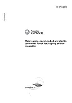 AS 4796:2016 AS 4796:2016