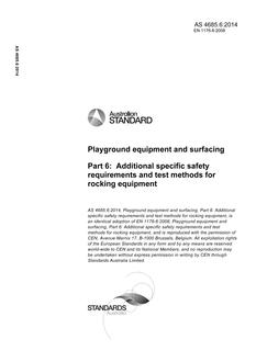 AS 4685.6:2014 AS 4685.6:2014