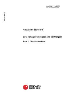 AS 60947.2-2005 AS 60947.2-2005