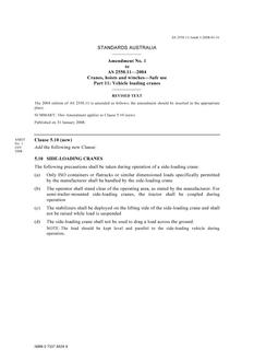 AS 2550.11-2004 AMDT 1 AS 2550.11-2004 AMDT 1