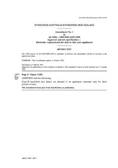 AS 3304-1995 AMDT 1 AS 3304-1995 AMDT 1