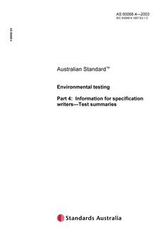 AS 60068.4-2003 AS 60068.4-2003