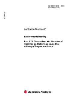 AS 60068.2.70-2003 AS 60068.2.70-2003