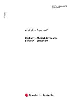 AS EN 1640-2002 AS EN 1640-2002