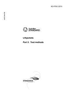 AS 4758.3:2015 AS 4758.3:2015
