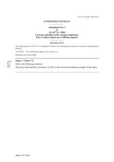 AS 4177.4-2004 AMDT 1 AS 4177.4-2004 AMDT 1