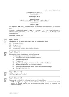 AS 2047-1999 AMDT 1 AS 2047-1999 AMDT 1