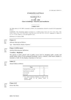 AS 1288-2006 AMDT 1 AS 1288-2006 AMDT 1