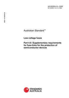 AS 60269.4.0-2005 AS 60269.4.0-2005