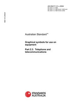 AS 60417.2.3-2004 AS 60417.2.3-2004