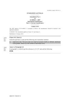 AS 60044.1-2007 AMDT 1 AS 60044.1-2007 AMDT 1