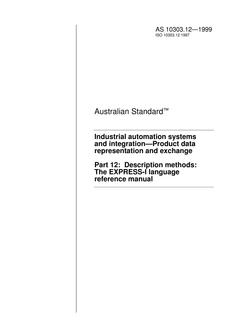 AS 10303.12-1999 AS 10303.12-1999
