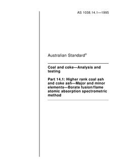 AS 1038.14.1-1995 AS 1038.14.1-1995