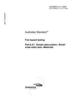 AS 60695.6.31-2006 AS 60695.6.31-2006