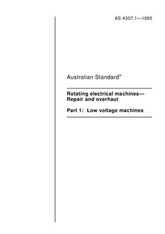 AS 4307.1-1995 AS 4307.1-1995