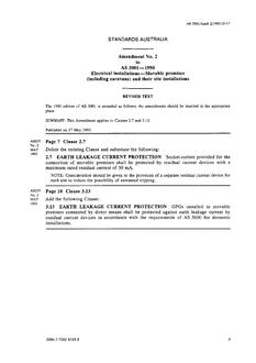 AS 3001-1990 AMDT 2 AS 3001-1990 AMDT 2