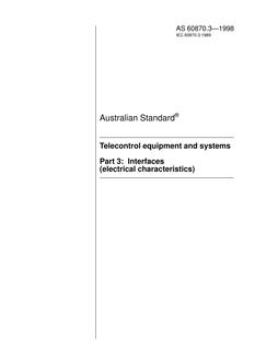 AS 60870.3-1998 AS 60870.3-1998