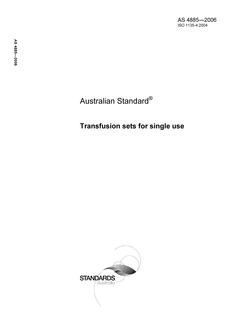 AS 4885-2006 AS 4885-2006