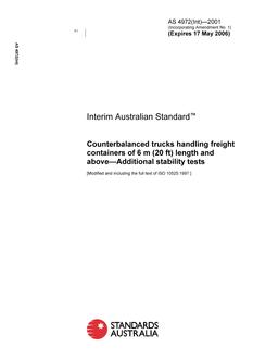 AS 4972(INT)-2001 AS 4972(INT)-2001