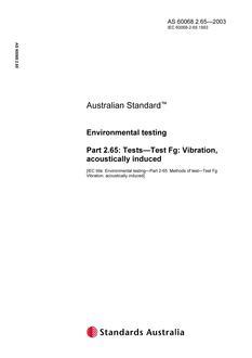 AS 60068.2.65-2003 AS 60068.2.65-2003