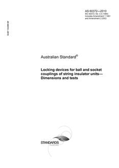 AS 60372-2010 AS 60372-2010