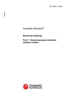 AS 1284.1-2004 AS 1284.1-2004