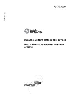 AS 1742.1:2014 AS 1742.1:2014