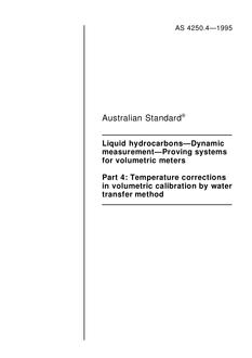 AS 4250.4-1995 AS 4250.4-1995
