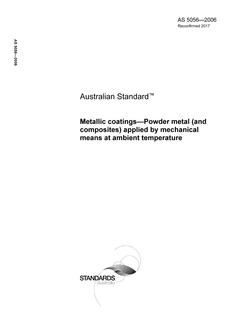 AS 5056-2006 AS 5056-2006