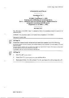 AS 4005.1 SUPP 1-1992 AMDT 1