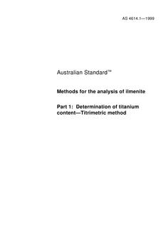 AS 4614.1-1999 AS 4614.1-1999