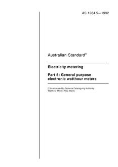 AS 1284.5-1992 AS 1284.5-1992