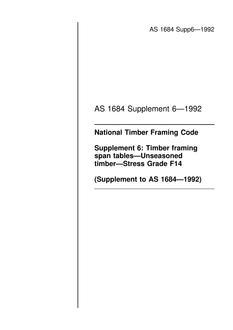 AS 1684 SUPP 6-1992 AS 1684 SUPP 6-1992