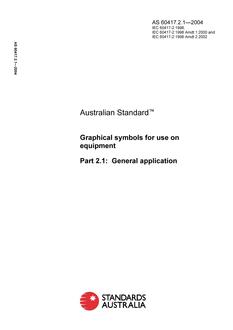 AS 60417.2.1-2004 AS 60417.2.1-2004