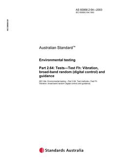 AS 60068.2.64-2003 AS 60068.2.64-2003