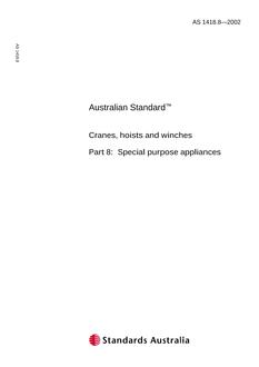 AS 1418.8-2002 AS 1418.8-2002