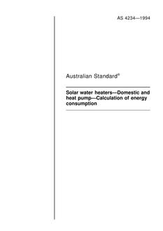 AS 4234-1994 AS 4234-1994