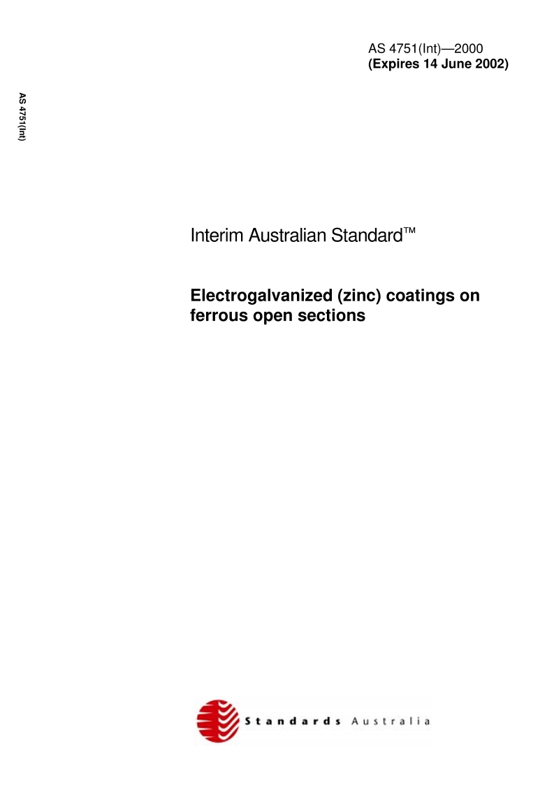 AS 4751(INT)-2000 AS 4751(INT)-2000