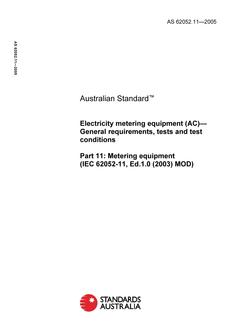 AS 62052.11-2005 AS 62052.11-2005