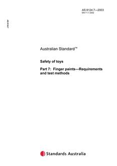 AS 8124.7-2003 AS 8124.7-2003