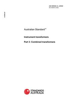 AS 60044.3-2004 AS 60044.3-2004