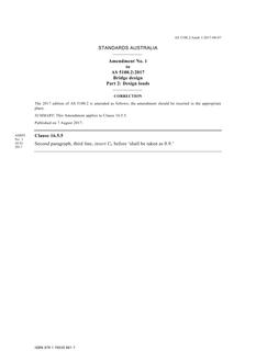 AS 5100.2:2017 Amd 1 AS 5100.2:2017 Amd 1