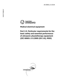 AS 60601.2.5:2018 AS 60601.2.5:2018